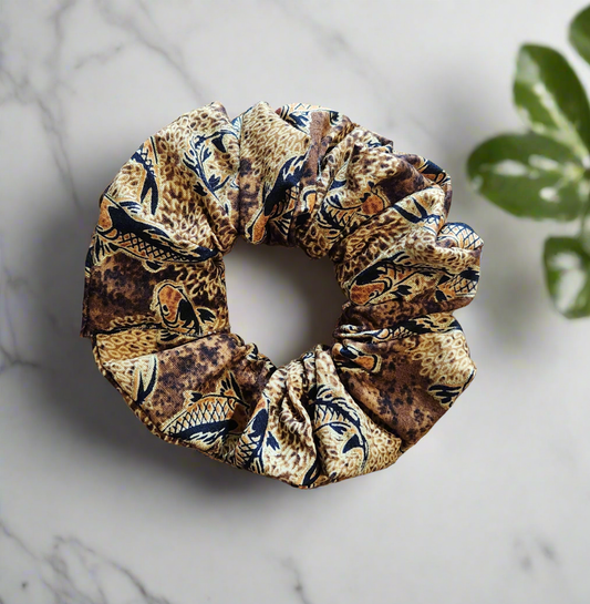 Gold Koi Scrunchie