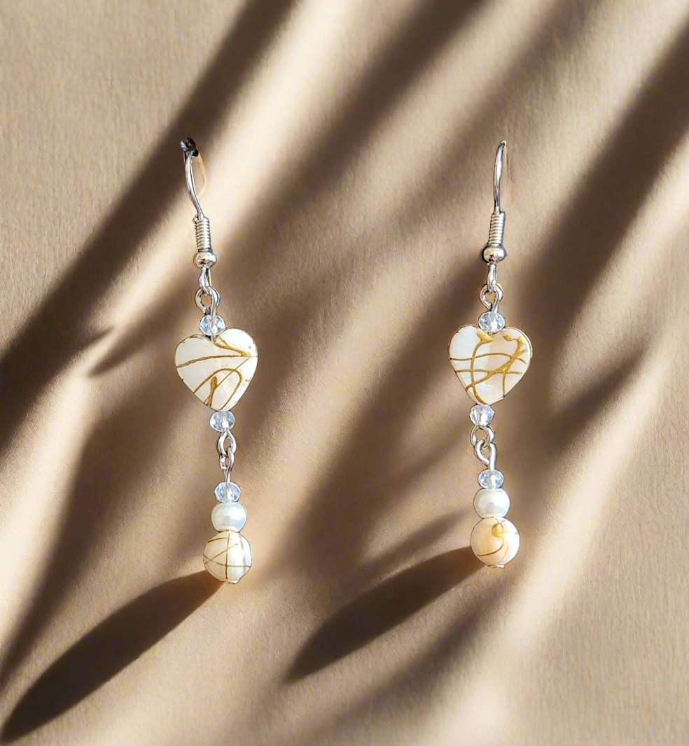 Golden Heart Earrings