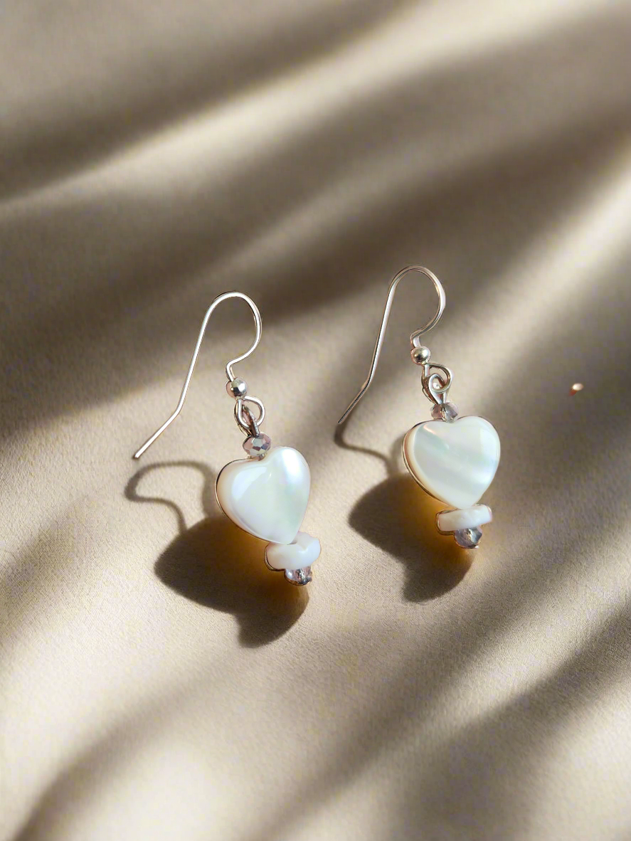 Shell Heart Earrings