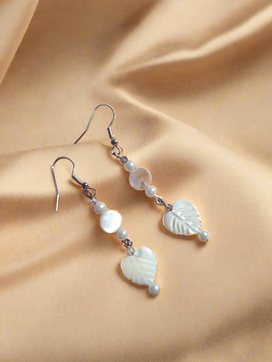 Shell Leaf Earrings