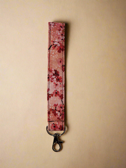 Pink Sakura Wristlet