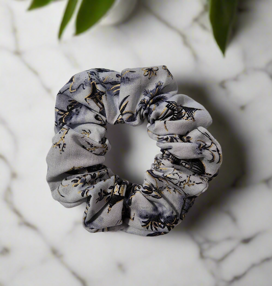 Light Blue Garden Scrunchie